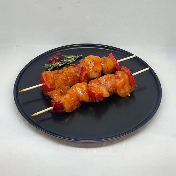 Brochette de poulet tomate basilique