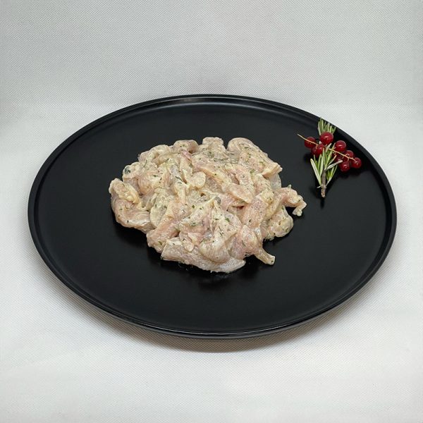 Émincé de poulet crème girolle